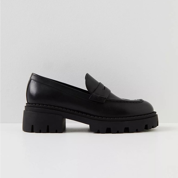 Free People Lyra Lug Sole Loafers in Black, 40 - Picture 3 of 14